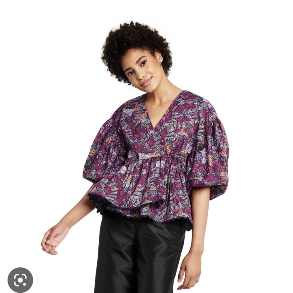 NWOT Kika Vargas x Target Floral Blouse